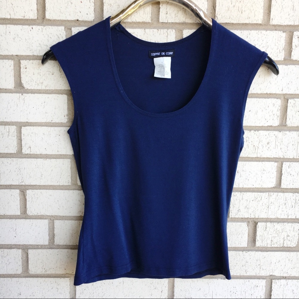 Vintage 90s Esprit Scoop Stretch Tank
